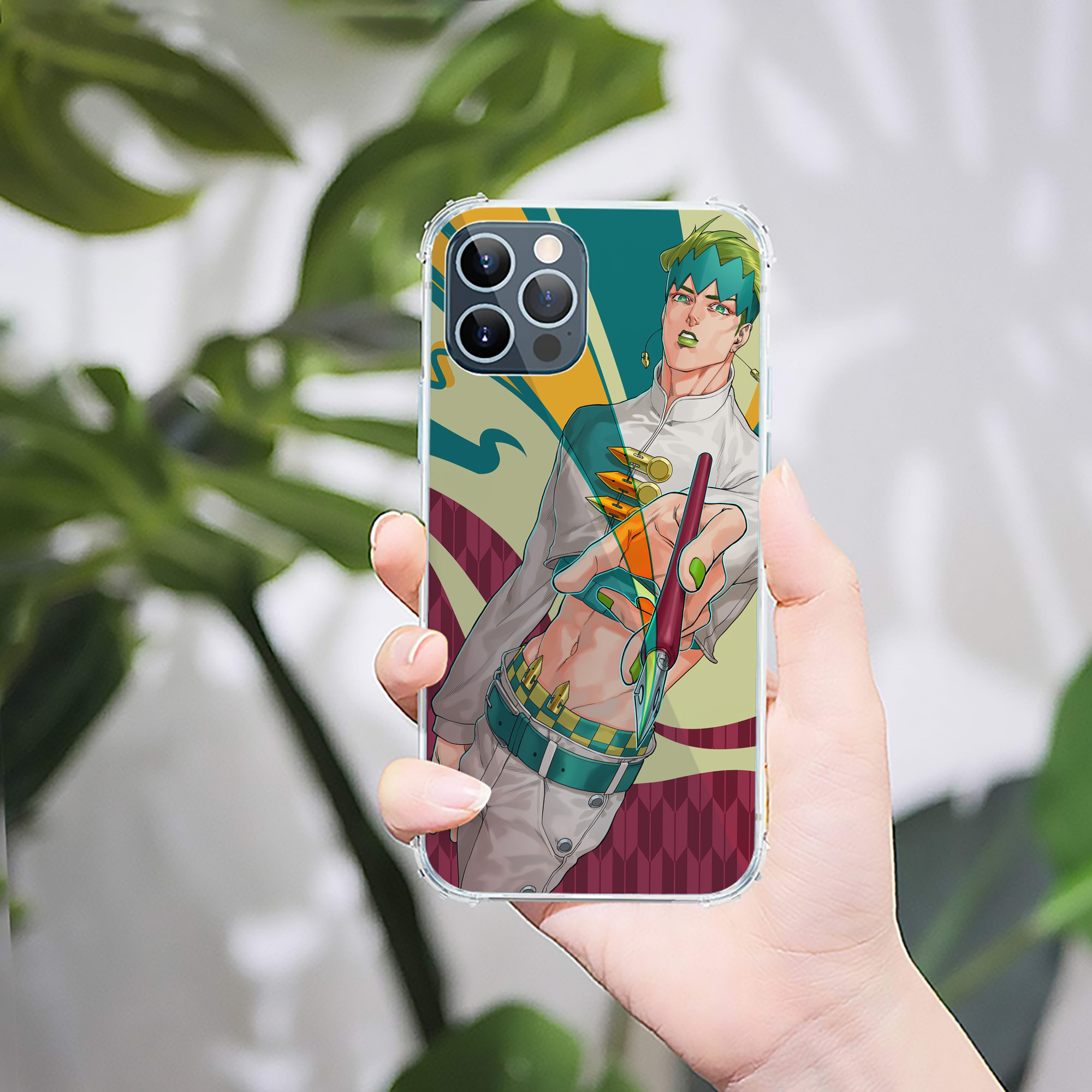 （画像用） ジョジョの奇妙な冒険 JoJo's Bizarre Adventure 【iPhone 12シリーズ対応】透明スマホケース（クリアソフトケース）
